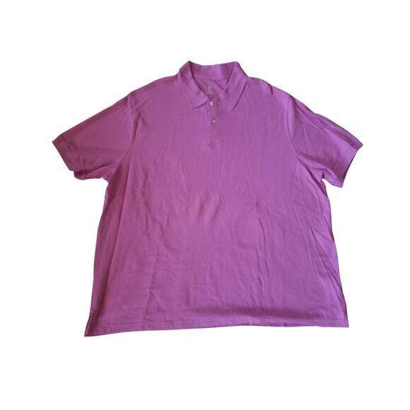 HB Polo Men's Shirts Pink Lilac 100% Cotton Size 4XL - Picture 1 of 10